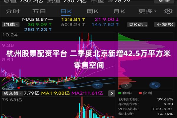 杭州股票配资平台 二季度北京新增42.5万平方米零售空间