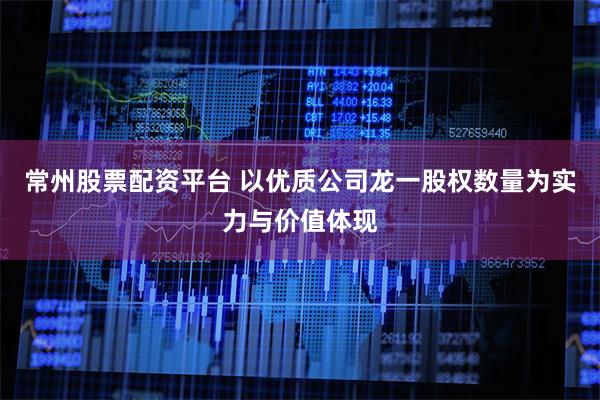 常州股票配资平台 以优质公司龙一股权数量为实力与价值体现