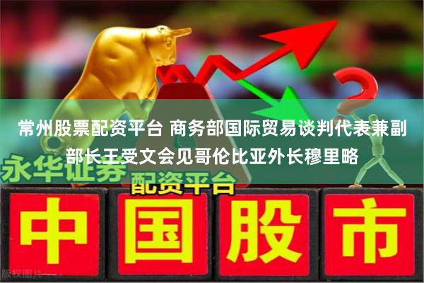 常州股票配资平台 商务部国际贸易谈判代表兼副部长王受文会见哥伦比亚外长穆里略