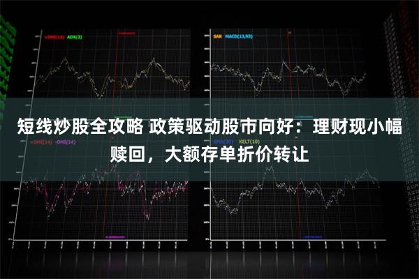 短线炒股全攻略 政策驱动股市向好：理财现小幅赎回，大额存单折价转让
