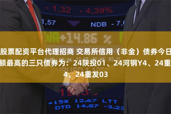 股票配资平台代理招商 交易所信用（非金）债券今日成交额最高的三只债券为：24陕投01、24河钢Y4、24重发03