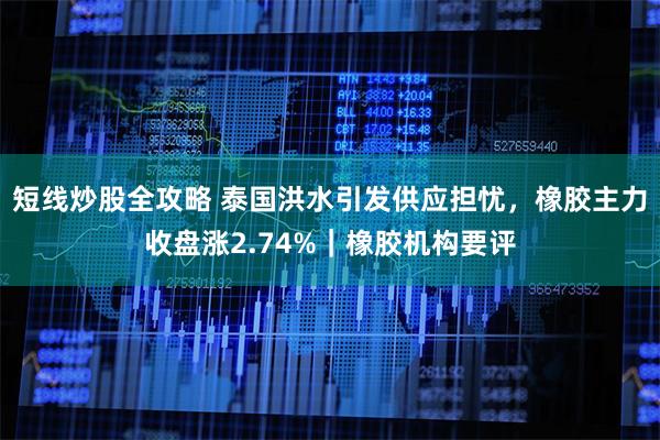 短线炒股全攻略 泰国洪水引发供应担忧，橡胶主力收盘涨2.74%｜橡胶机构要评