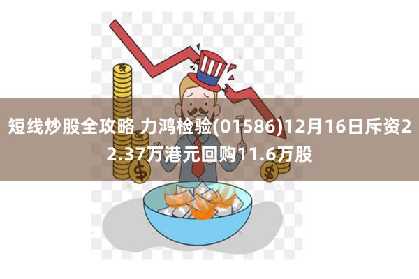 短线炒股全攻略 力鸿检验(01586)12月16日斥资22.37万港元回购11.6万股