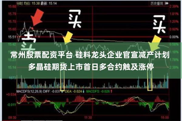 常州股票配资平台 硅料龙头企业官宣减产计划 多晶硅期货上市首